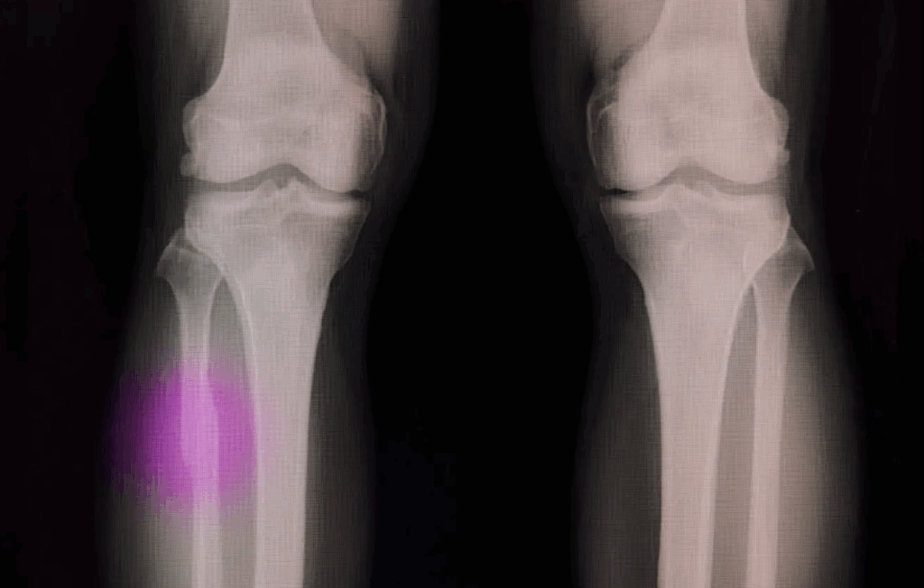 Handheld 3D printing device extruding bone-like material during surgery